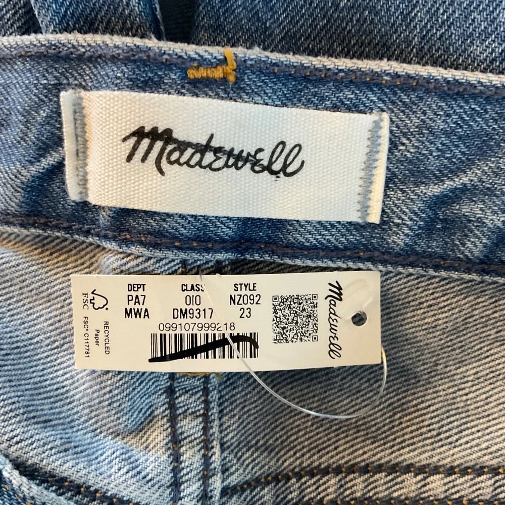 Madewell The Low-Rise Loose Jean Midvale Wash Rigid Denim 23 NWT